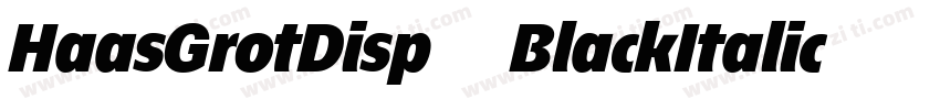 HaasGrotDisp 96BlackItalic字体转换
